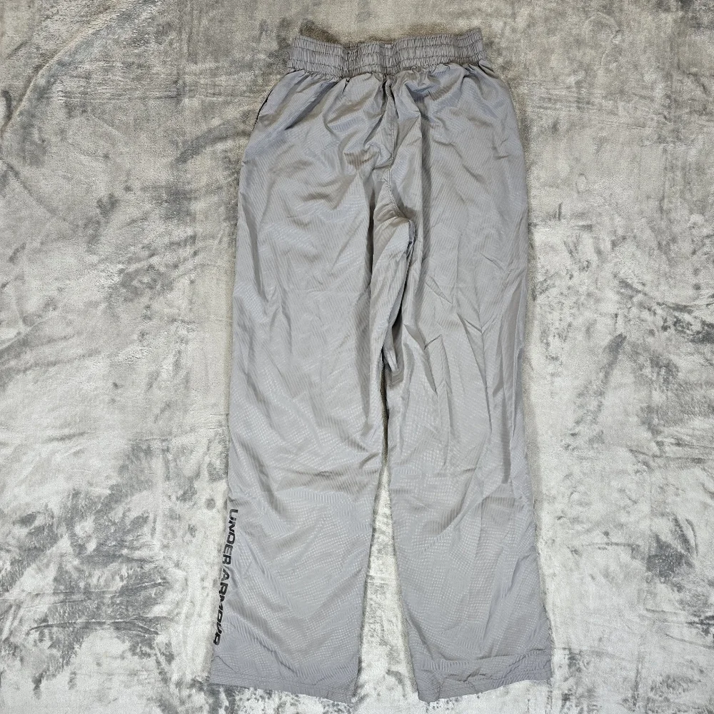 Y2K Under Armour Woven Track Wind Pants Size Medium Gray - Picture 7 of 7